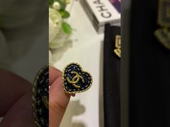 Vintage Design Brass Heart Ring com Swarovsk* Pérola e Diamante para ocasião formal