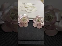 Orelhos de luxo de ouro rosa Design requintado com diamantes