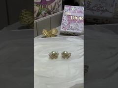 Butterfly Luxury Pearl Earrings Sophisticated With 18mm Hollow Carved Design