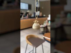 Italian Craftsmanship 925 Silver Necklace with 18K Gold Plated Lucky Fortune Pouch Pendant