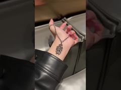 Nickel Free Slim 925 Silver Necklace with Designer Sword Vine Pendant 