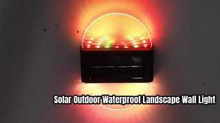 Solar Outdoor Waterproof Yard Landscape Wall Lamp